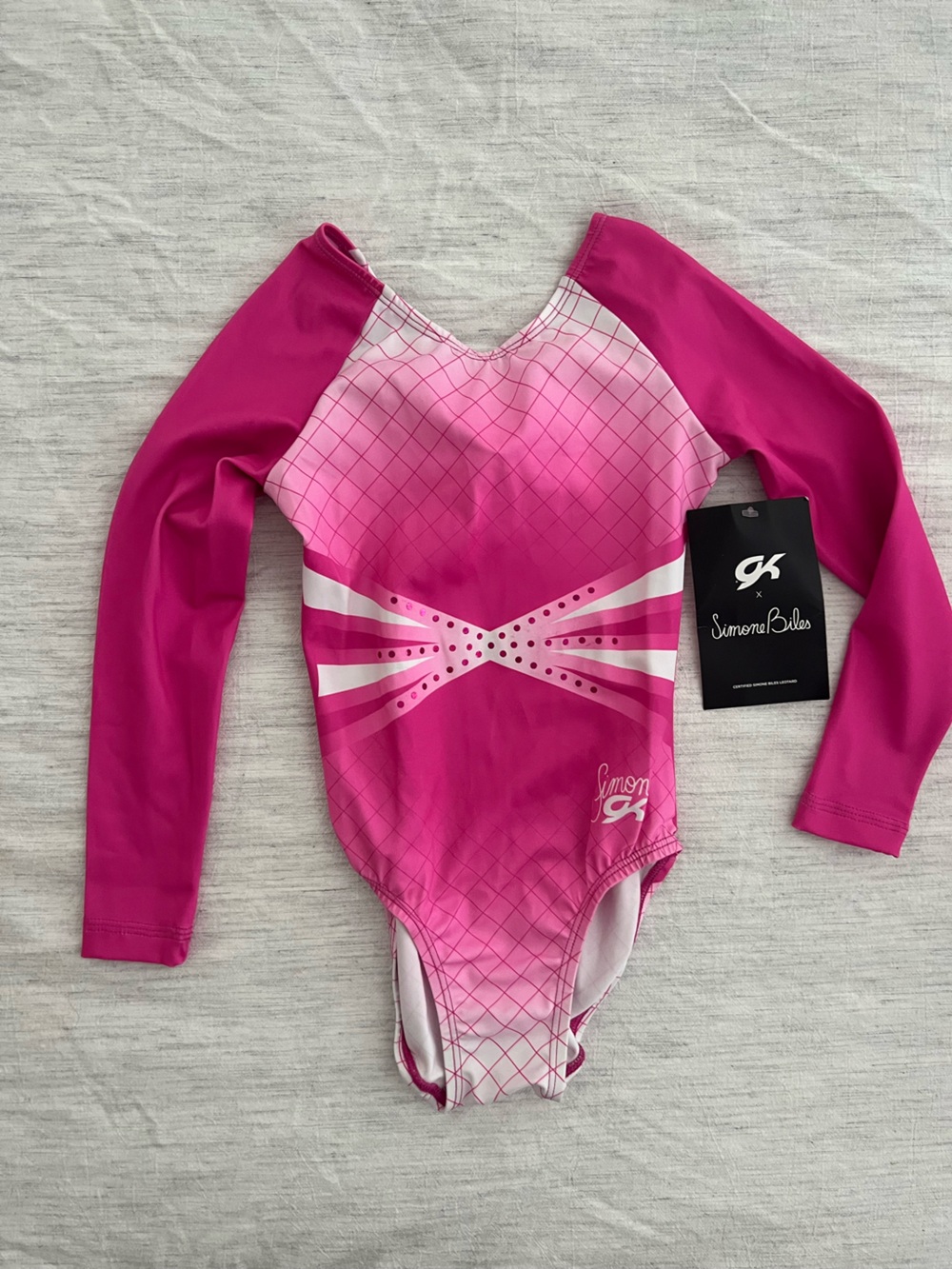 GK Simone Biles Long Sleeve Gymnastics Leotard